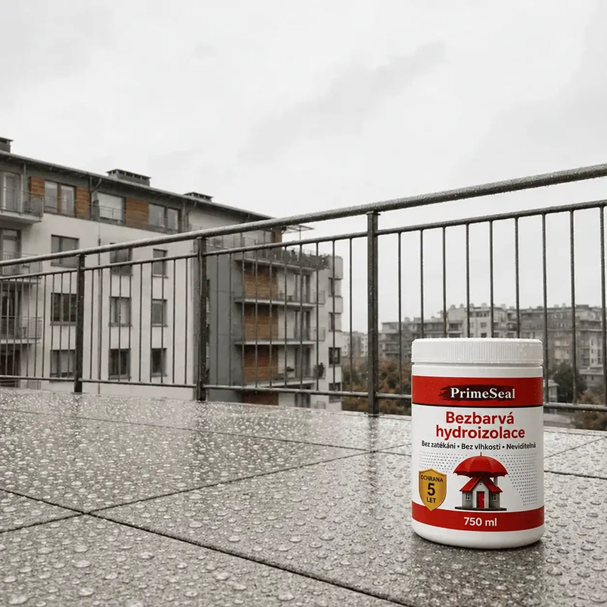 PrimeSeal 750 ml – Bezbarvá hydroizolace proti zatékání a vlhkosti | Ochrana až 5 let